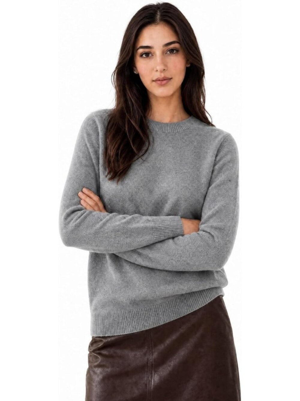 Cozy 100% Pure Cashmere Sweater | Fall Winter Crew Neck Long Sleeve Pullover